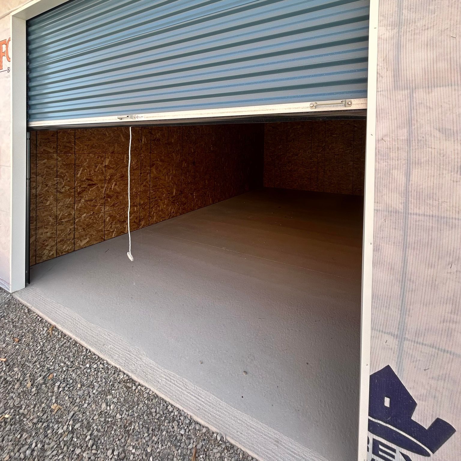 empty self storage unit