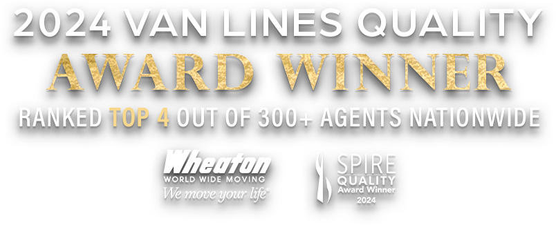 2024 Van Lines Quality Award Winner: Ranked Top 4 out of 300+ Agents Nation Wide